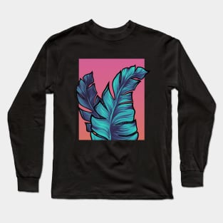 Tropical Leaves Long Sleeve T-Shirt